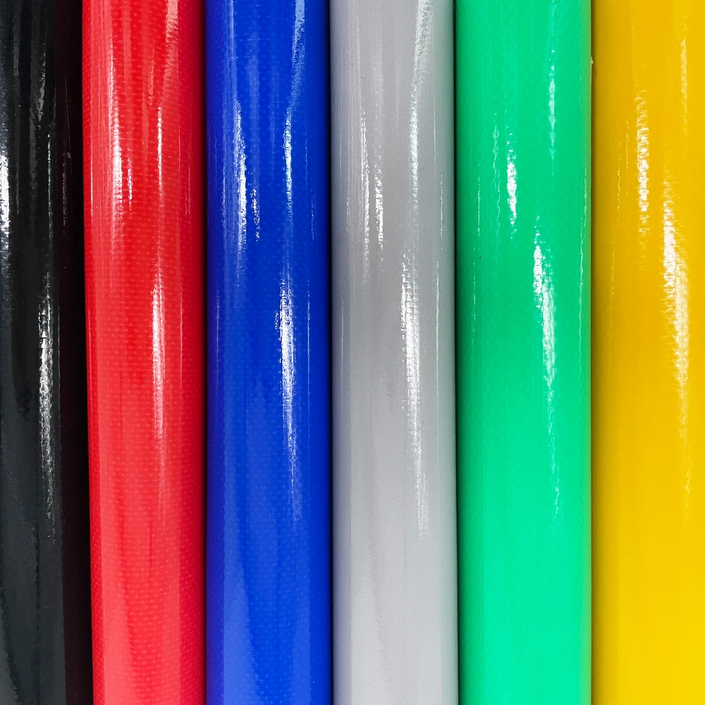 Waterproof 18oz 610gsm fireproof pvc coated vinyl tarpaulin