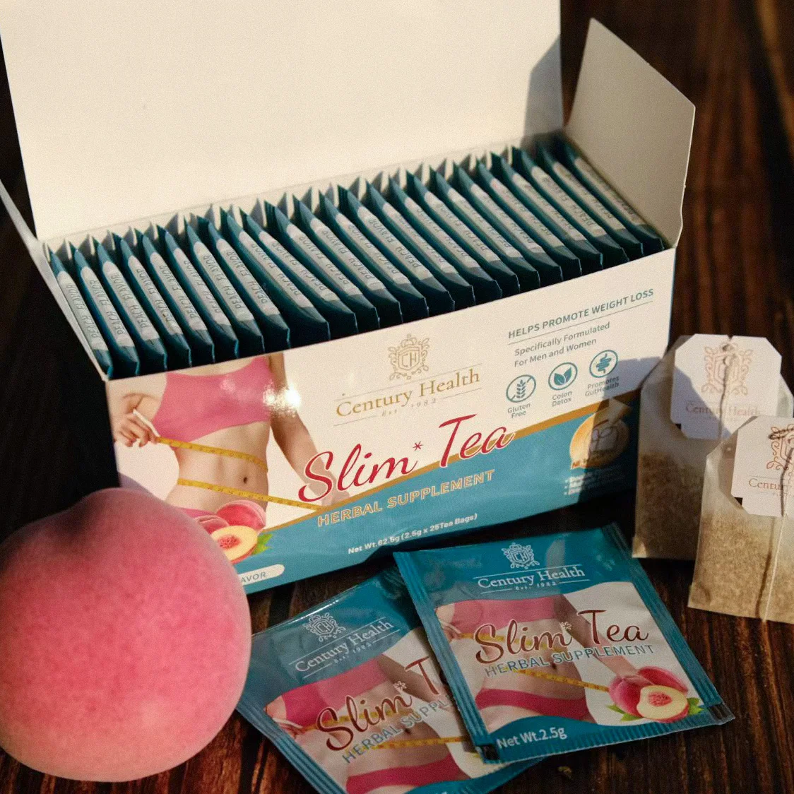 box slim tea double chamber fruit flavor fast slimming tea