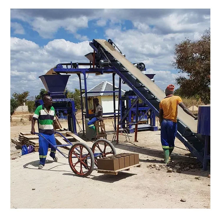 QTJ 4-35B2 Cheap Concrete Block Making Machine De Fabrication Des Brique Bloc Ciment Price Hydraulic Brick Making Machine