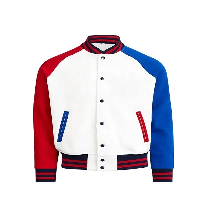 Customized Adult and Youth Baseball Letterman Jacket Color contract Fleece Varsity Jacket