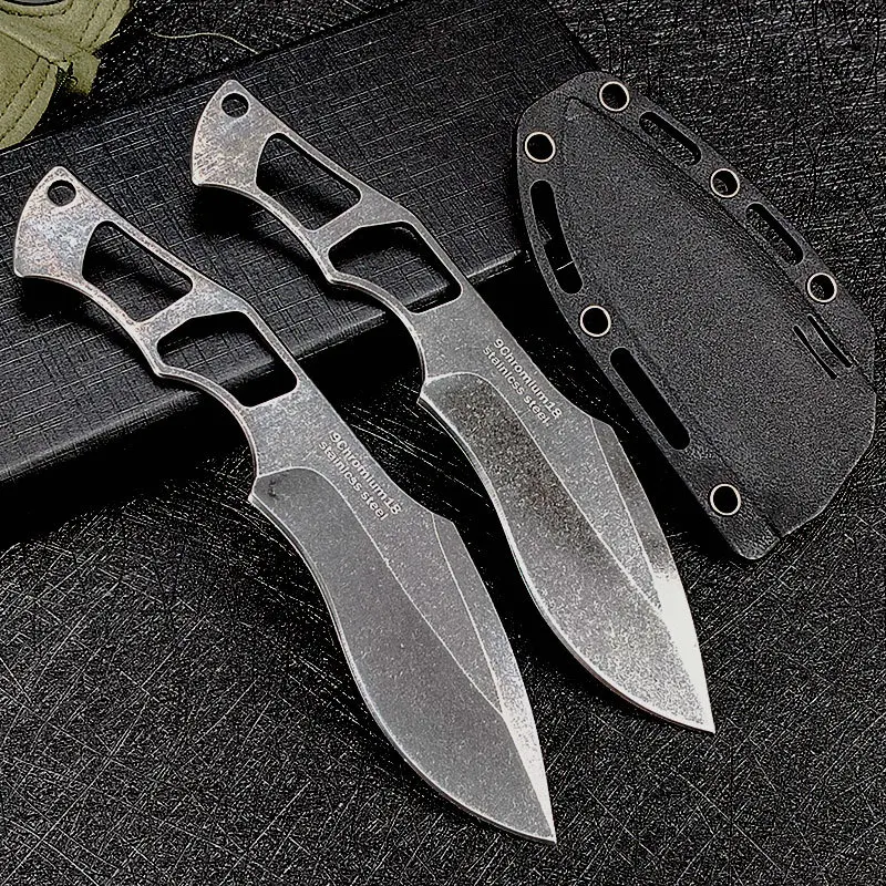 Лидер продаж новый продукт наружный цельный стальной прямой нож портативный карманный из непальского поля высокая твердость в наличии