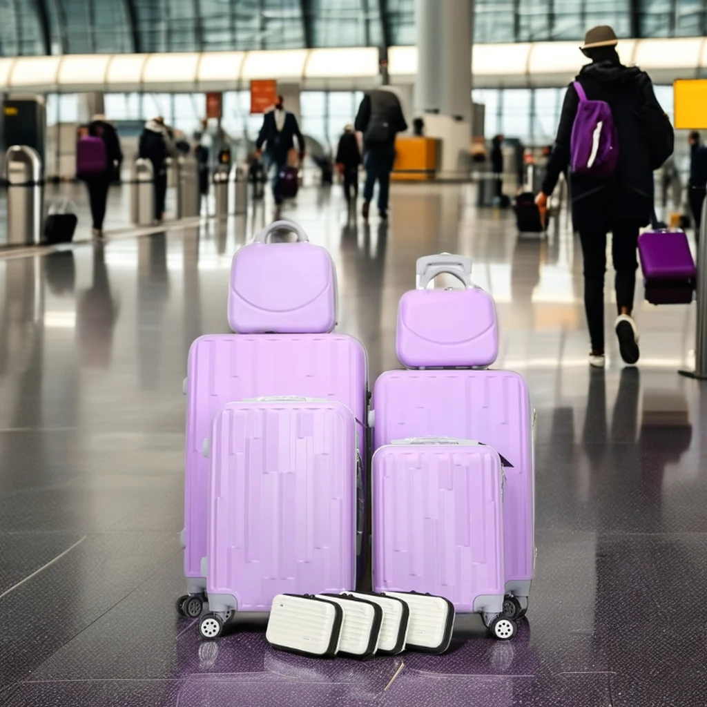 2024 Fashion Hand Pull Luggage and Travel Rolling Suitcase Trolley Set Very Cheap Factory Wholesale with Castor Wheels