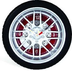 Fashion Modern Design Tyre Shaped Office Home Decorative Quartz Desk Clock