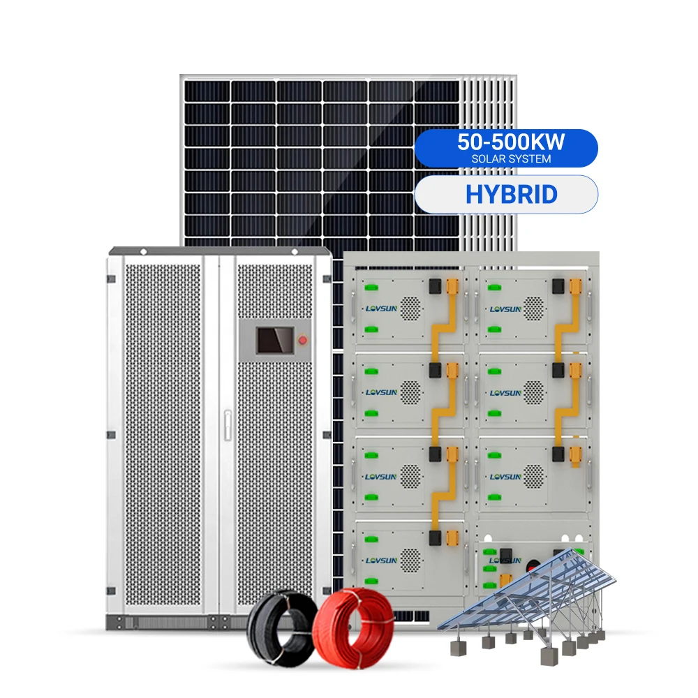 Контейнер Lovsun ESS 50 кВт 100 250 500 1 МВт все в одном 20-футовый контейнер BESS с солнечным инвертором MPPT и литий-ионным аккумулятором