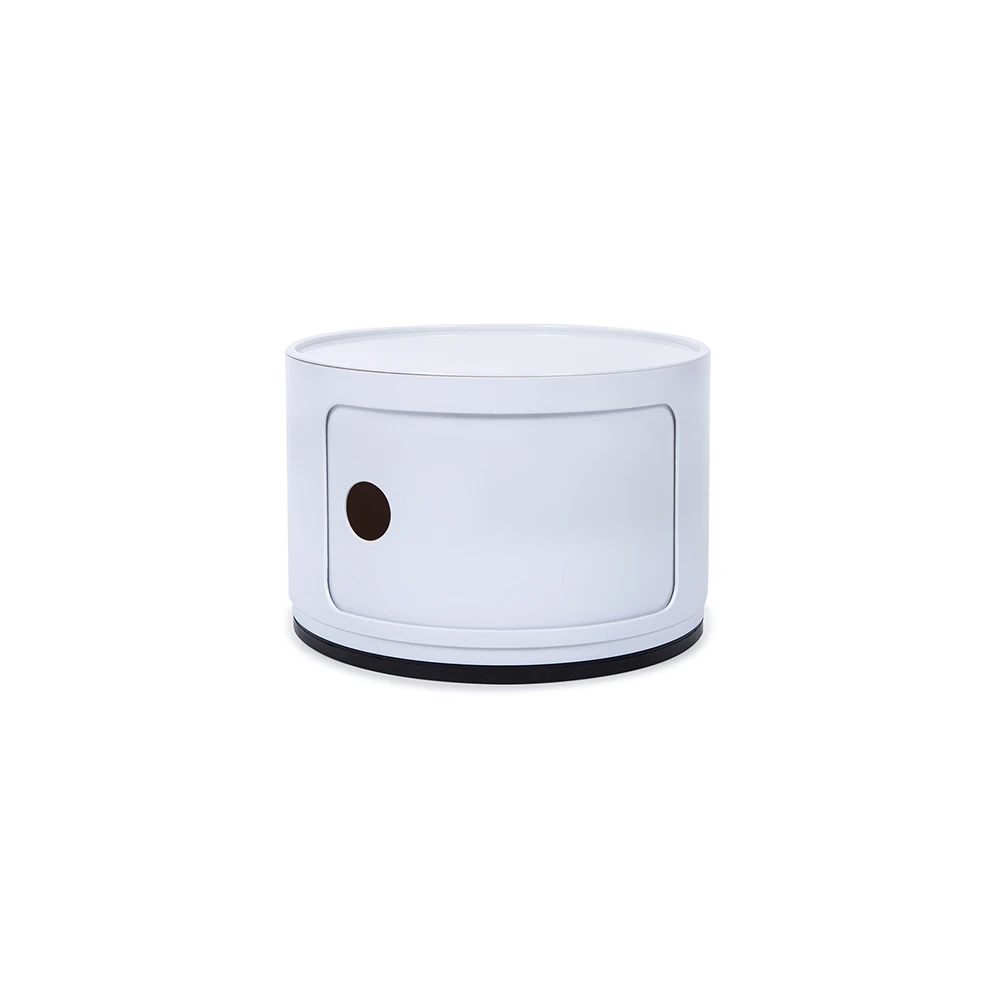 White 1 drawer compartment plastic bathroom  box storage cabinets