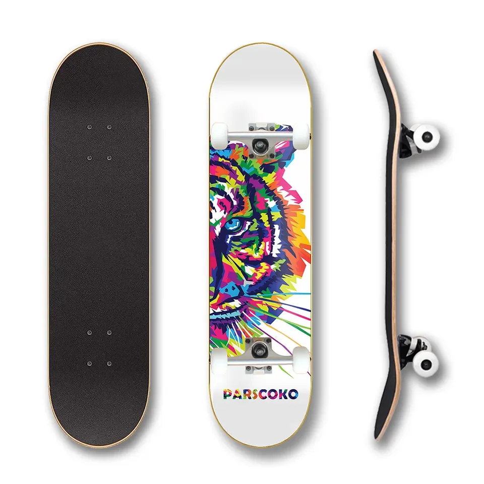 WOODSEN Wholesale Custom High Quality Outdoor Sports 17 inch Kids Skateboard Wooden Maple Skateboard