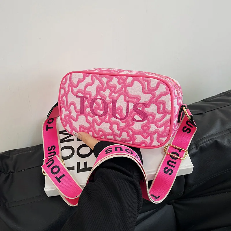 2024 NEW YCH Wholesale French print bag Europe and the United States retro fashion classic 100 shoulder crossbody Tote bag