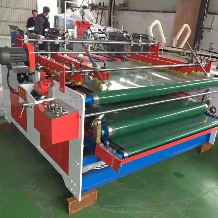
High quality semi-automatic carton box pressing gluing machine / cardboard box pasting forming machine 