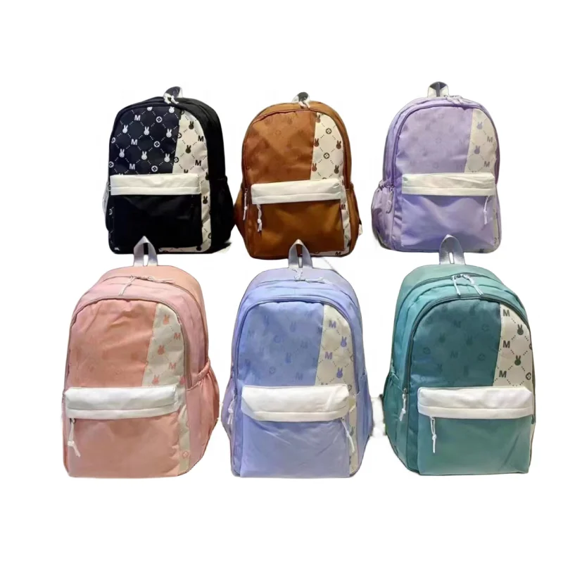 OEM good quality new style daily bookbag student school backpack teen girls boys casual kids travel bag in stock