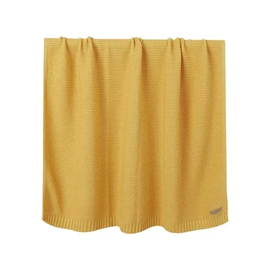 Wholesale 100% cotton plain knitted baby blanket for Baby Boy And Girl