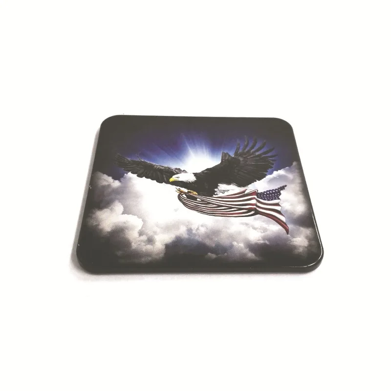 Jutien Factory Custom Made Wholesale Metal Tin Cup Mat Cork Coaster For Drink