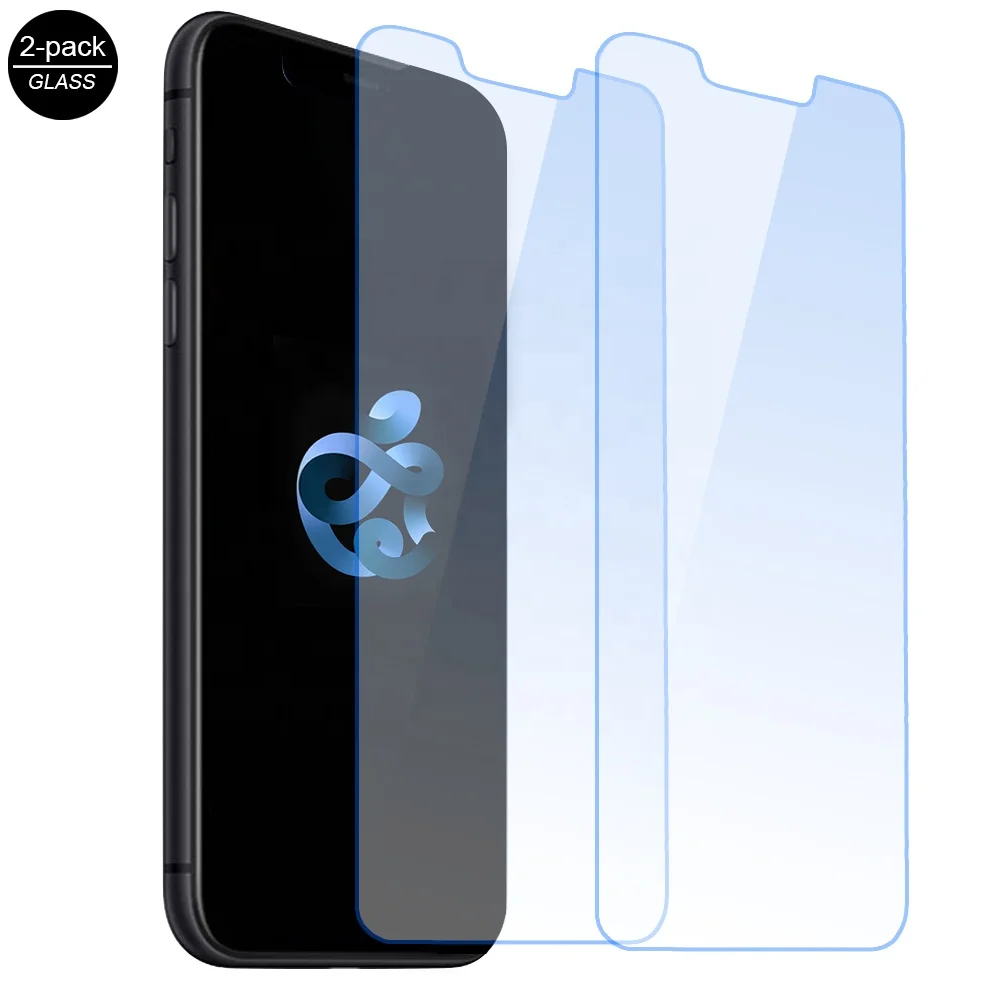 Закаленное стекло 2.5d с защитой от синего света для iphone12 Pro Max 11 pro Max X XR Xs Max 678, Взрывозащищенная защита экрана по лучшей цене