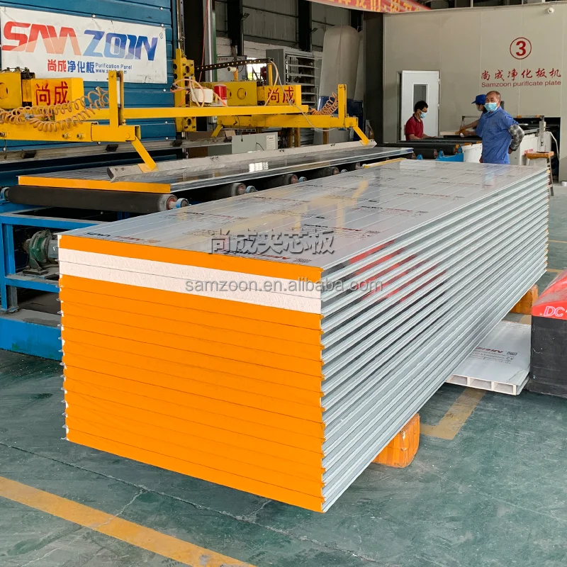 Factory Price Customized Building Panel Impact Resistant Insulated Foam Panel Corrugated Phenolic Foam Sandwich Panel