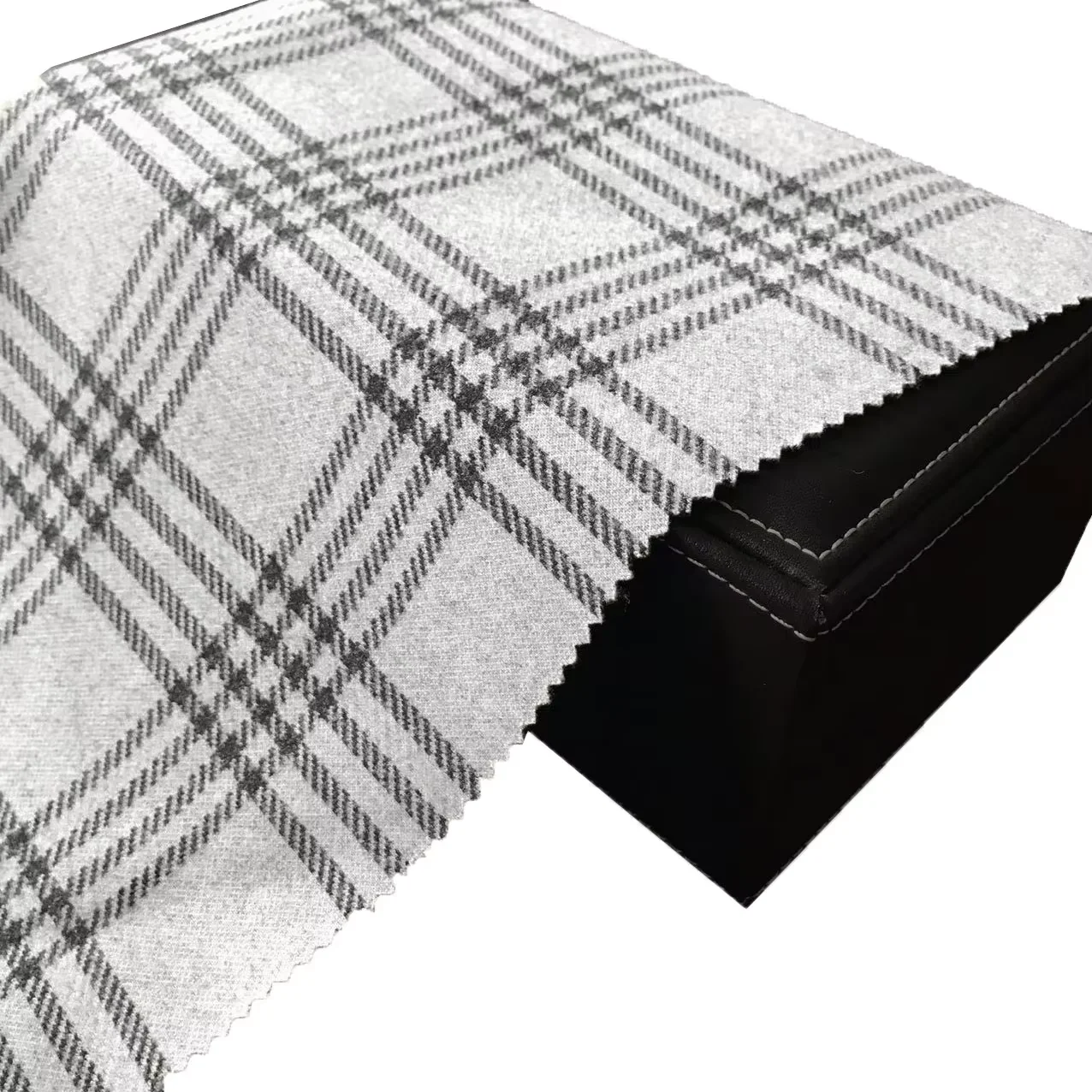 High Quality Custom Knit Jacquard 50% Polyester 50% Cationic Stripes Check Pattern Fabric for Costumes Materials