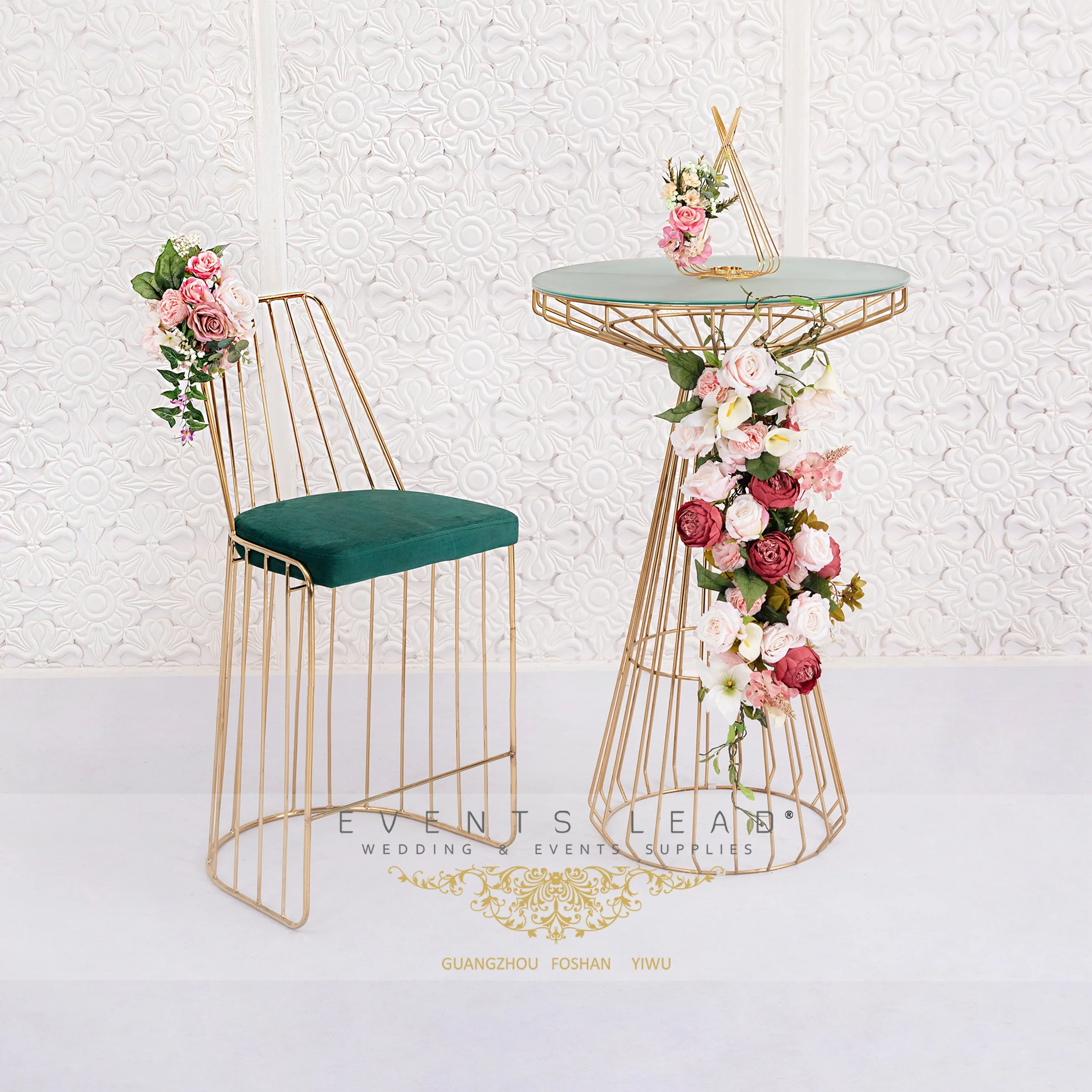 Элегантные товары для мероприятий, роскошный свадебный стул золотого цвета EZERNIM