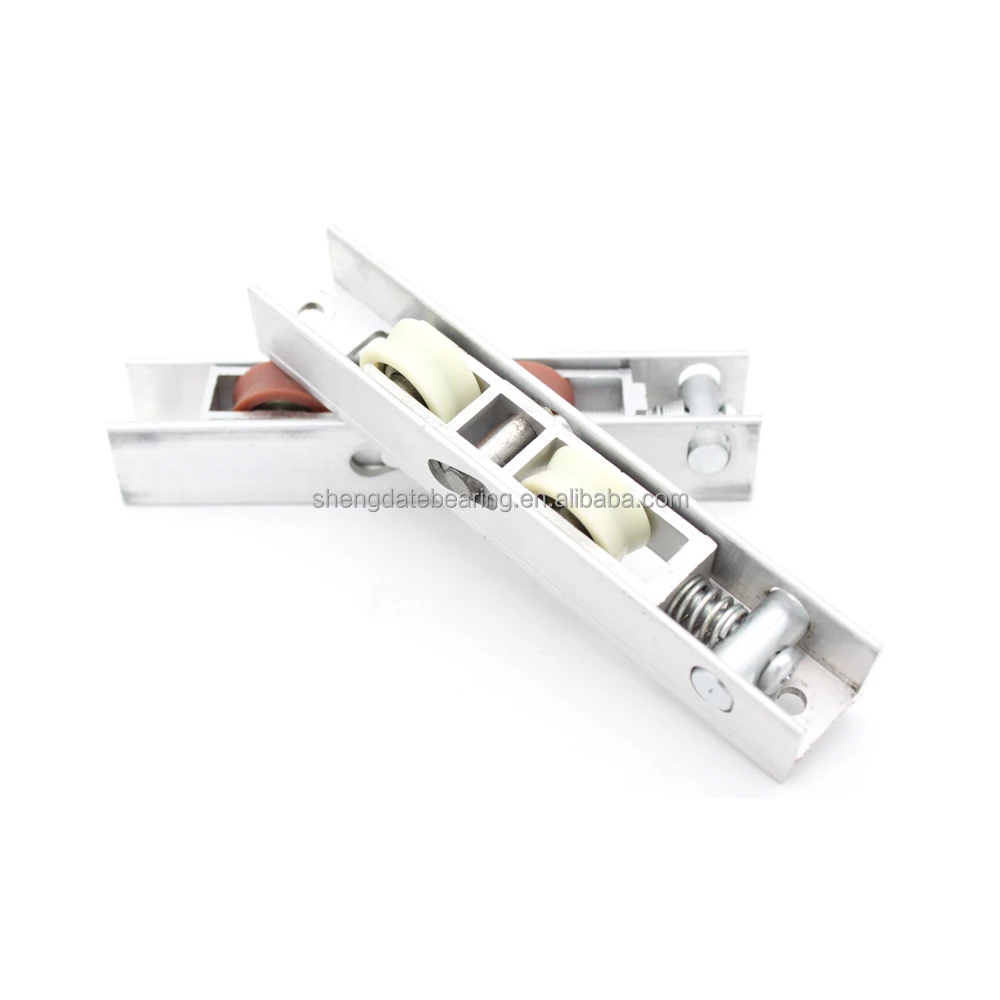 Furniture hardware Plastic Roller Wheel door window pulley Sliding wheel Aluminum Double roller