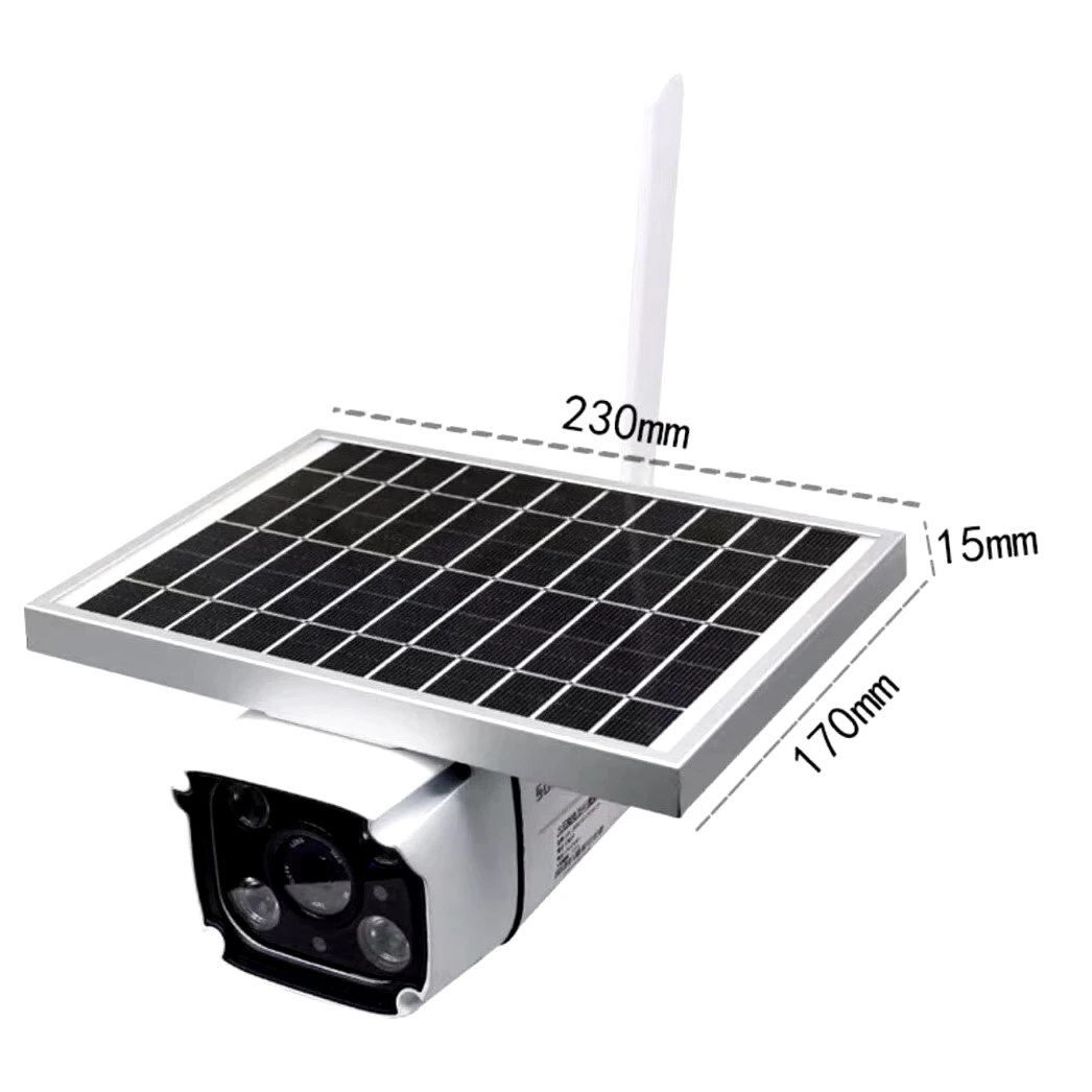 2MP WiFi camera 3G/4G SIM Voice Intercom Solar Panel Low Power Battery Color Night Vision Waterproof Outdoor IP Camera