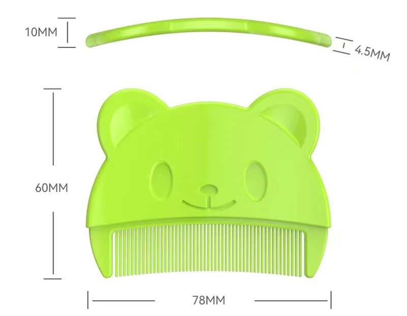 Silicone Waterproof Baby Hair Brush Reusable Baby Comb Set for Cleaning Baby Hair