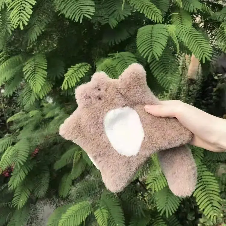 Promotion Cute Cartoon Squirrel Plush Storage Makeup Bag Custom Coin Purse Cosmetic Bags