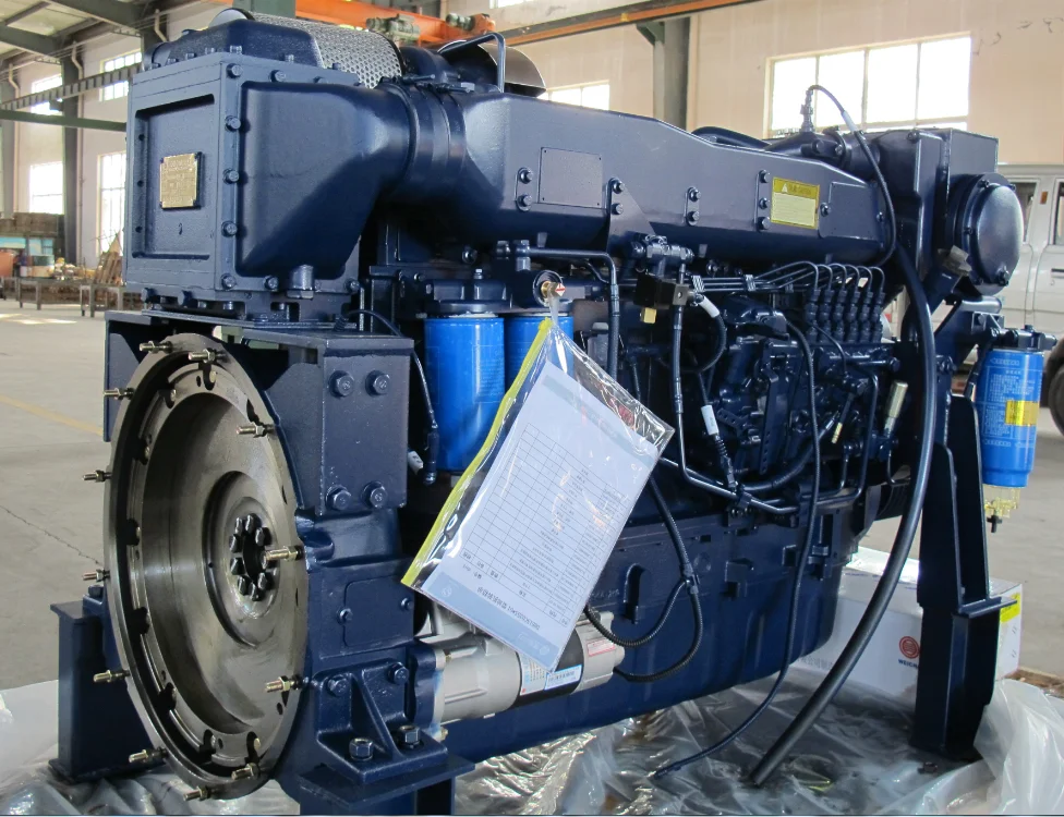 В наличии Weichai Судовой двигатель 190HP WD10C190-15 с предварительным HC138 коробки