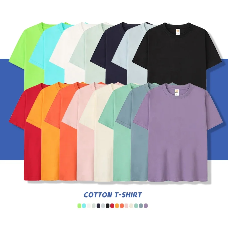 
New Style 100% Cotton Kids T-shirts Plain Children Shirts Custom Pattern Logo Short Sleeve Boy Girl T Shirts 