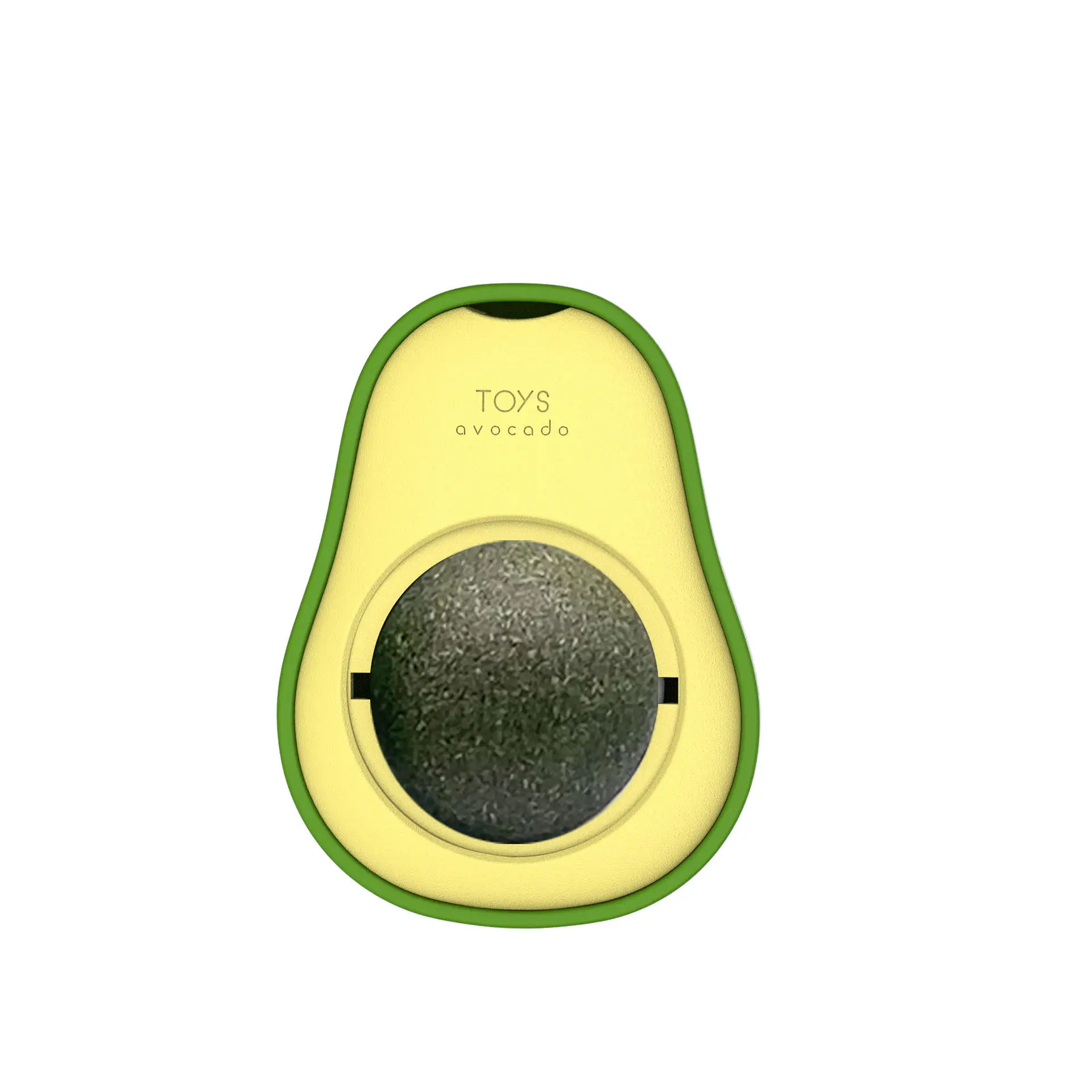 Hot Sale New Rotating Eco Friendly Cat Licking Interactive Avocado Catnip Ball Treat Pet Toys