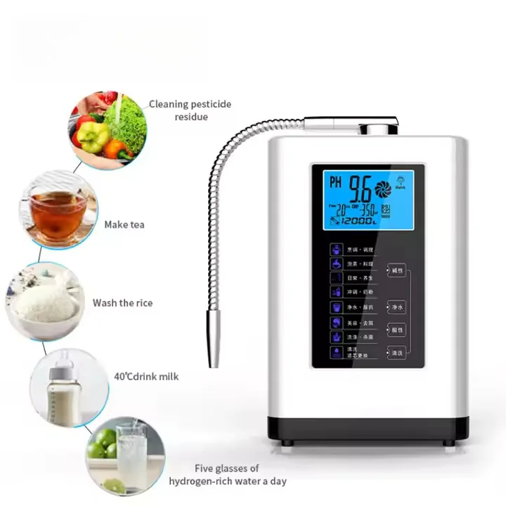 Moneng Kangen Electric Alkaline Water Ionizer Machine Household Use Produces Alkaline Hydrogen-Rich Water Ionized Water Machine