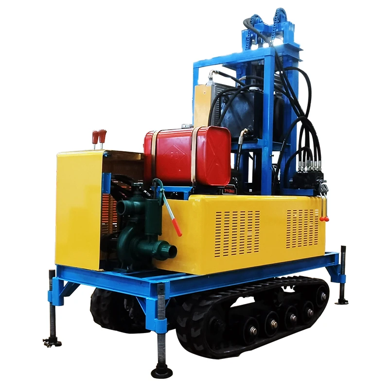 Hot Selling Portable Small Crawler-mounted Hydraulic Water Well Drilling Rig