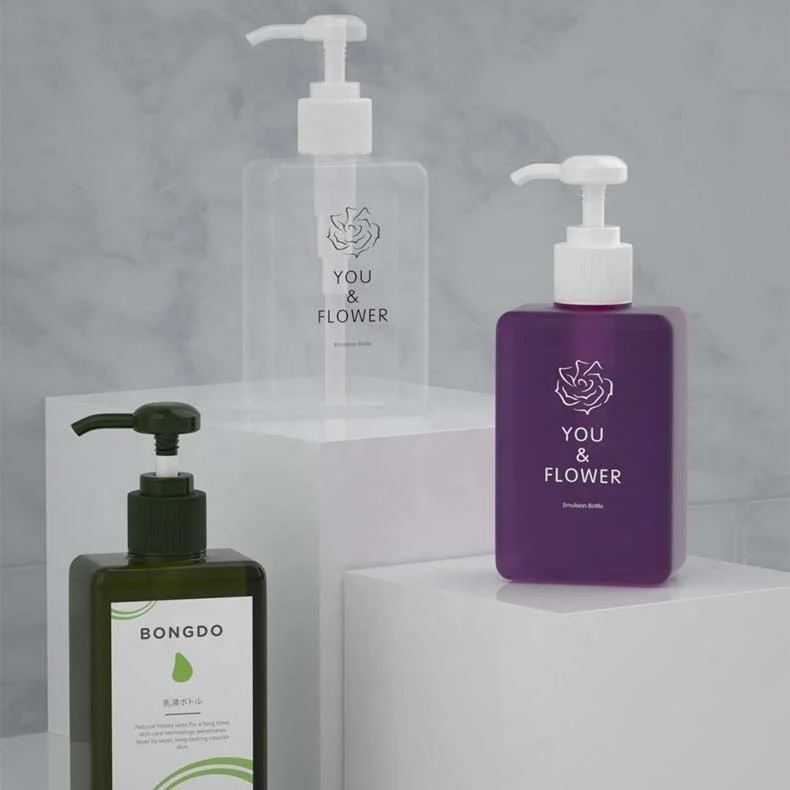 Wholesale Custom Capacity 450ml Backlog Type Shampoo PET Bottle