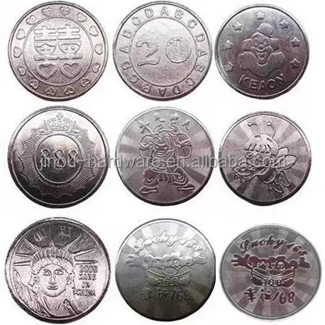 Customize wholesale Promotional new souvenir metal coin euro coins customized arcade tokens JO-TC-19