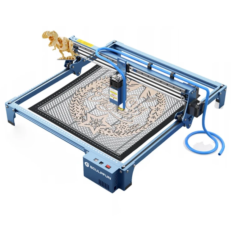 Металлическая карточная лазерная маркировочная машина Sculpfun S10 для дерева портативная резки ткани