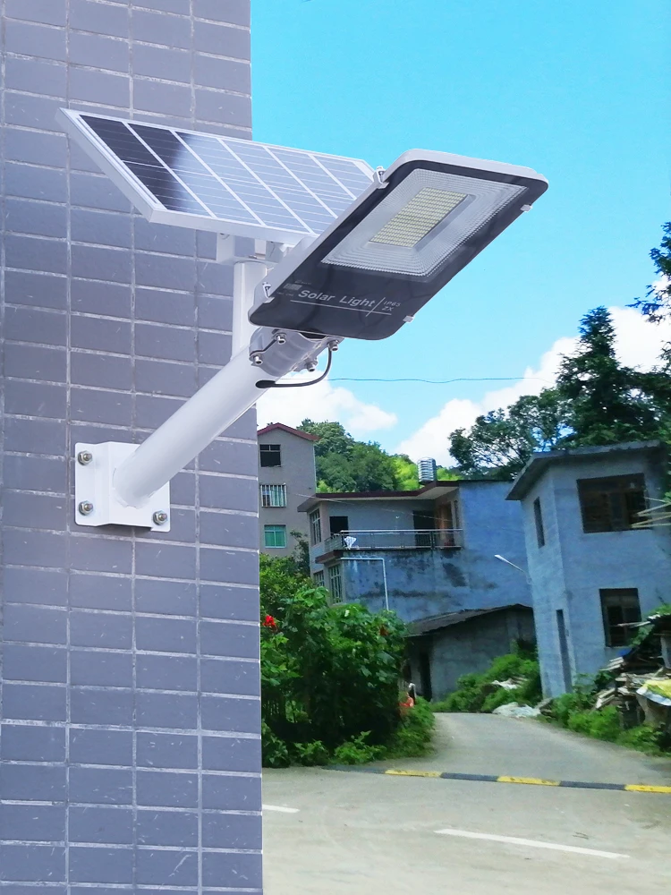 Motion Sensor Street Light 300W Solar Powered Led Chips High Lumen for Parking Lot Landscape Garden Yard Farming
