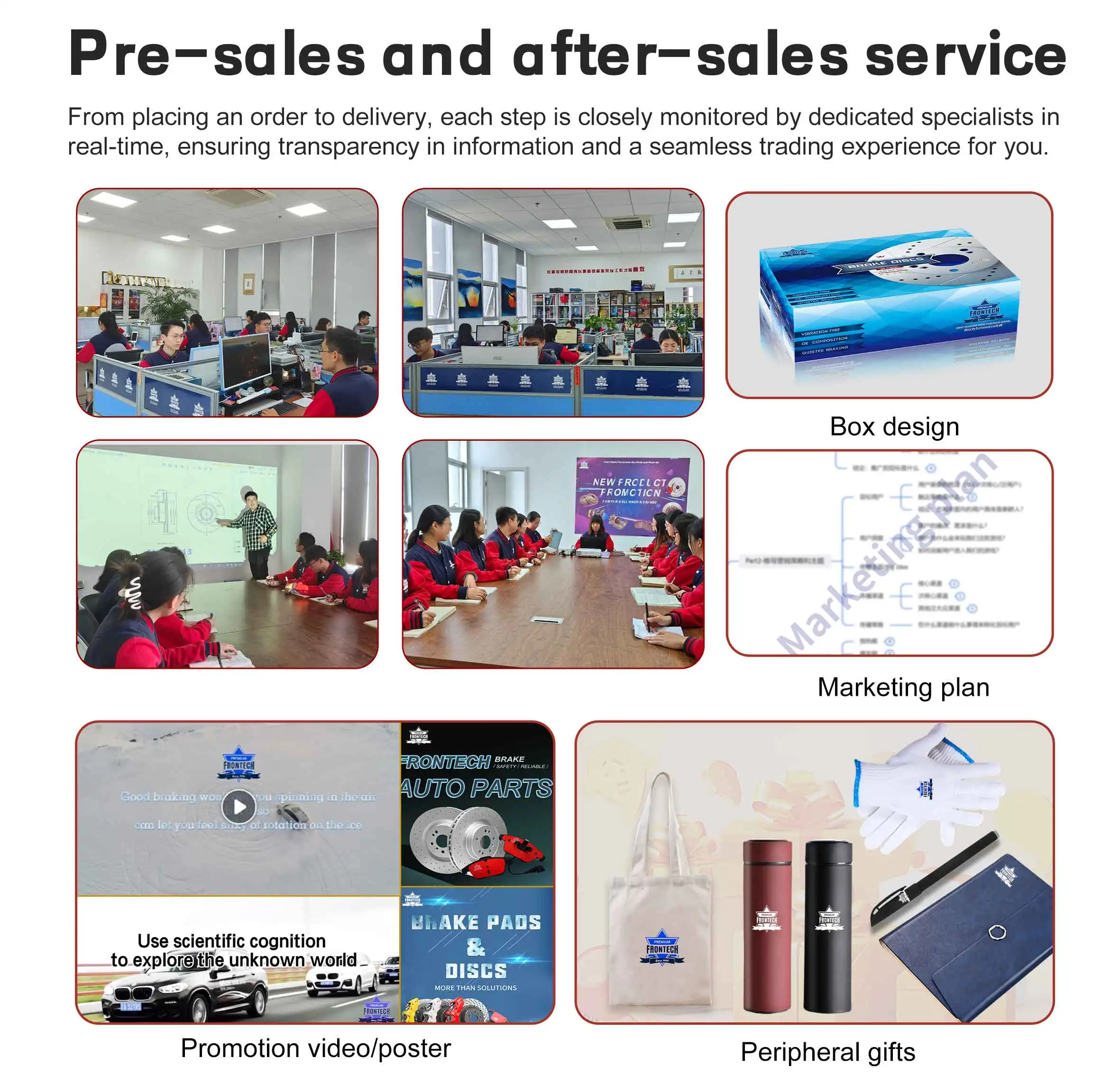 Auto Brake Systems Spare Parts Car Accessories Front Best Brake Disc Car Auto Brake Pads