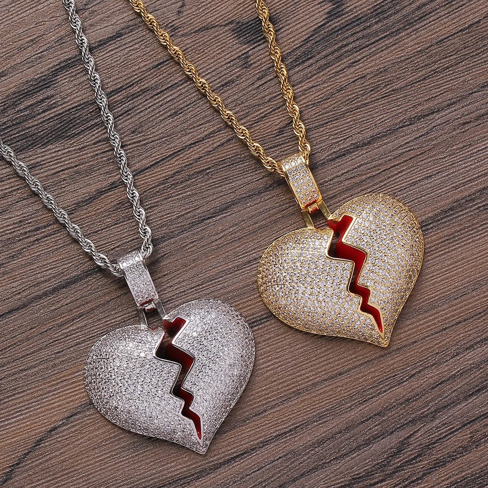 21 styles  Clearance Sale Brass Setting CZ  pendants Hip Hop Necklace Bling bling Jewelry CN01