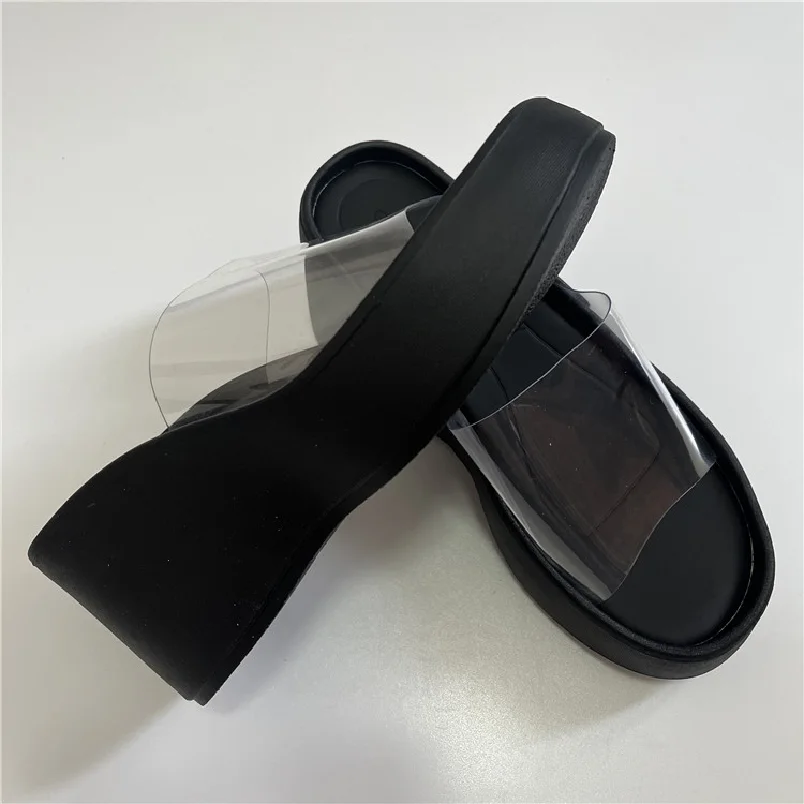 L0428 Fashion Platform Slippers Increased Wedge Heels Women S Sandals 2024