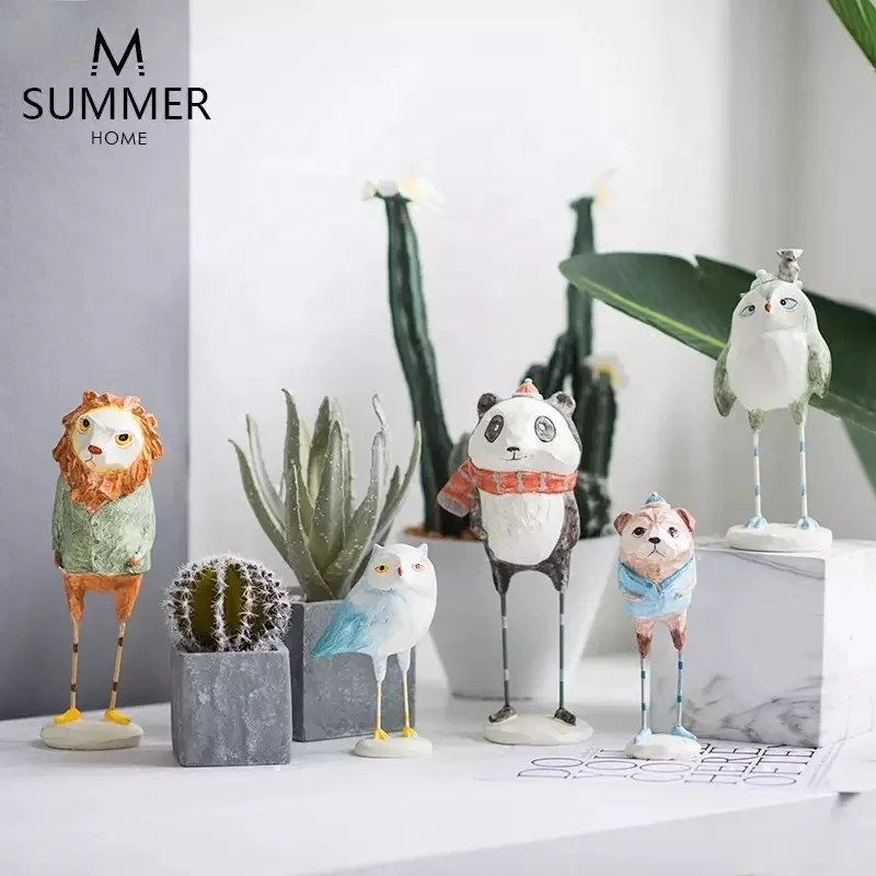 
Resin Cute Animal Figurines For Home Decoration 