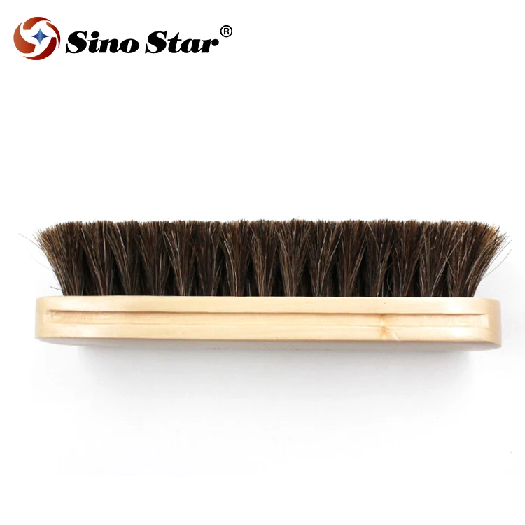 JLM06 Car Wash Brush Premium Horsehair Solid Beech Wood handle Cleaning Tools Interior Leather Detailing Brush