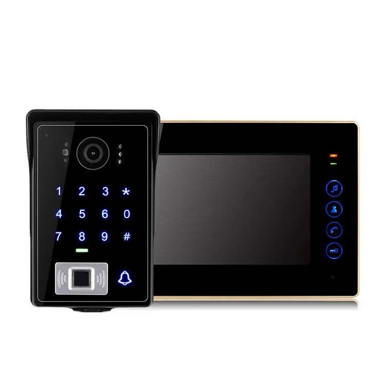 ZUCON 7 Inch Intercom Video Door Phone with Mobile App and Built-in Motion Detection Video 720P HD Built-in Camera