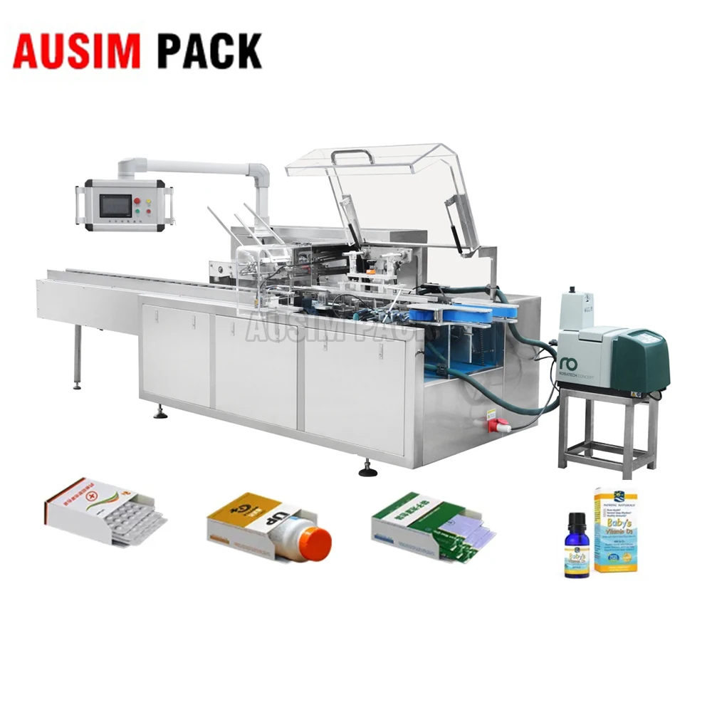 Automatic Horizontal Carton Packing Machine Automatic Round Bottle Small Box Pharmaceutical Packing Machine Cartoning Machine