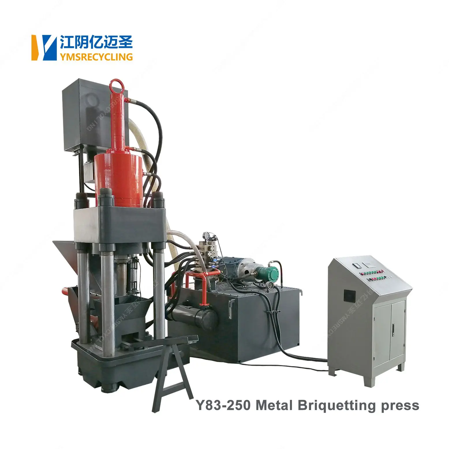 Automatic Metal Chips Briquetting Press  Machine For Scrap Aluminium  Shaving