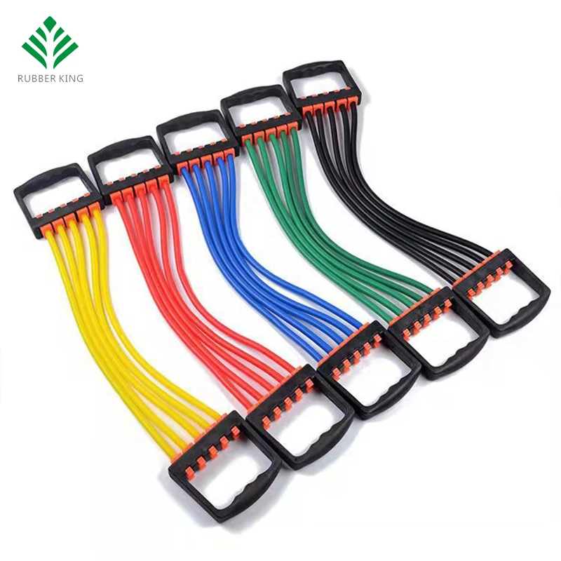 Builder Workout Equipment Arm Expander  Adjustable Push Up Resistance Bands Exercises Fitness Tube Soft chest expande