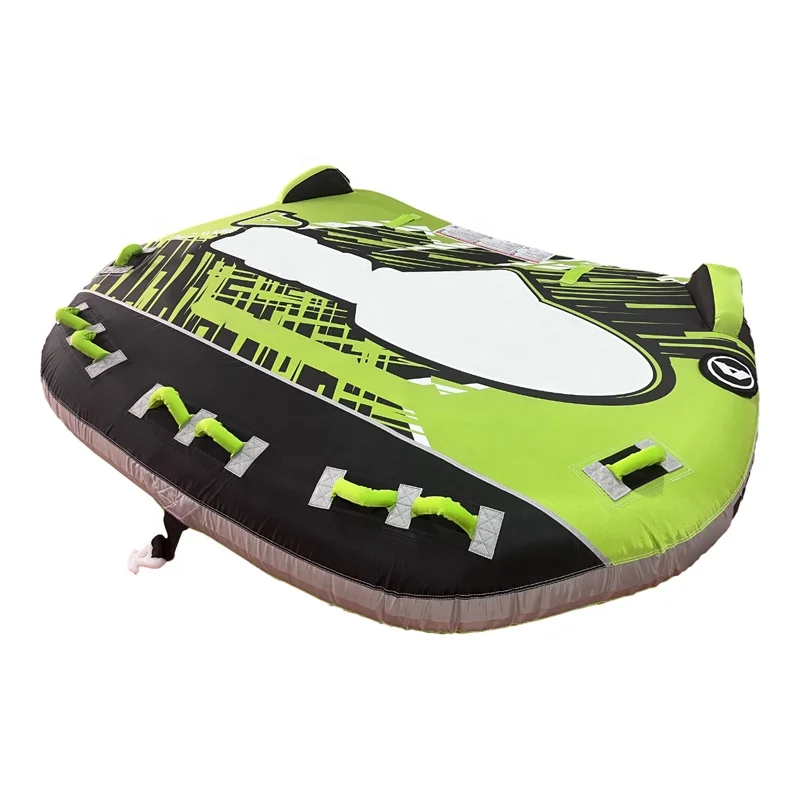 Inflatable towing tube for 4 riders, surf equipment for adults, environmentally friendly PVC and nylon material