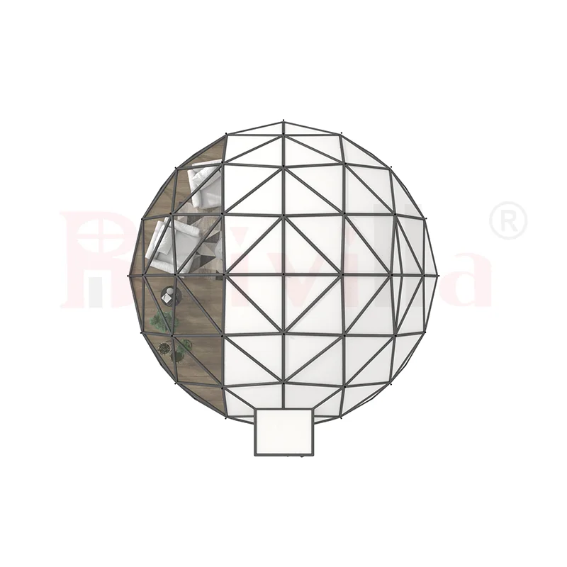 Baivilla 5 Star Quality Outdoor Dome Trade Show Tent Houses With Bath For Home