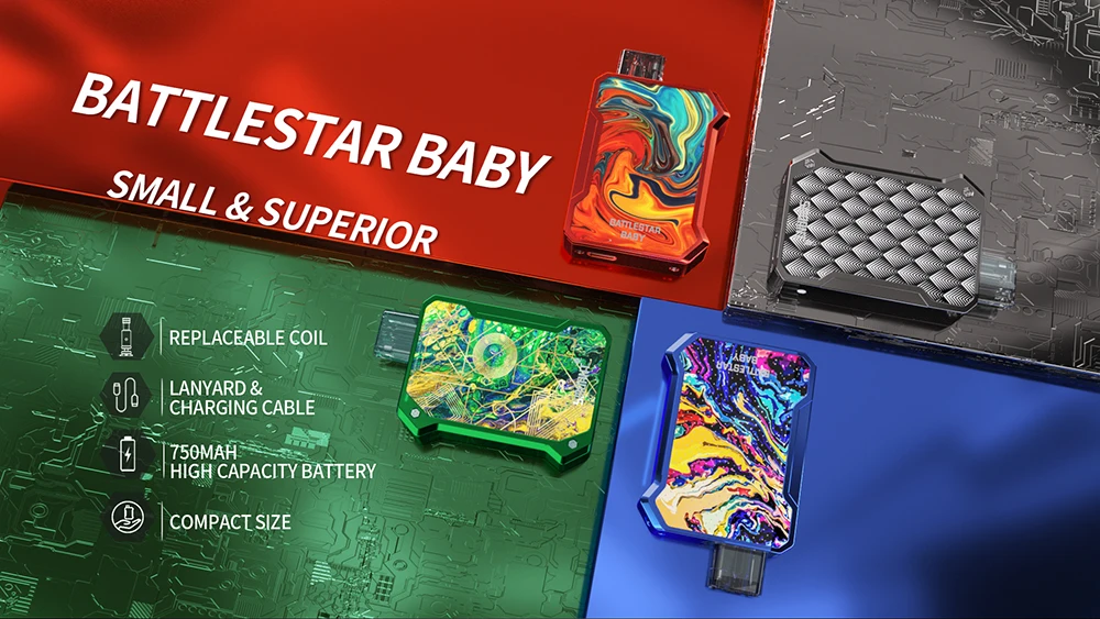 
TPD Smoant Battlestar Baby Kit 750mAh 2ml 