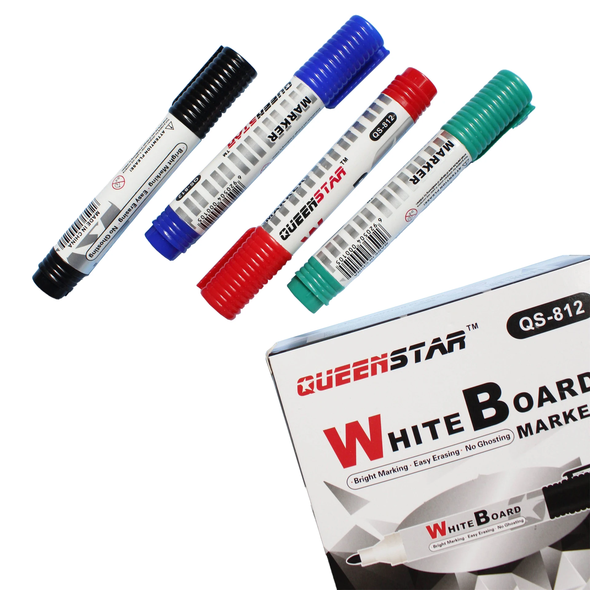 2025new KRC Stationery Accessories Dry Erase Bright 125mm Thick Long Blackboard Whiteboard Marker Pen Set School Office Supplier