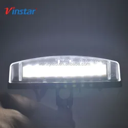 Vinstar Hot Selling E4 12V White LED License Number Plate Lamp For Toyota Camry Aurion ACV40 GSV40 Avensis Verso