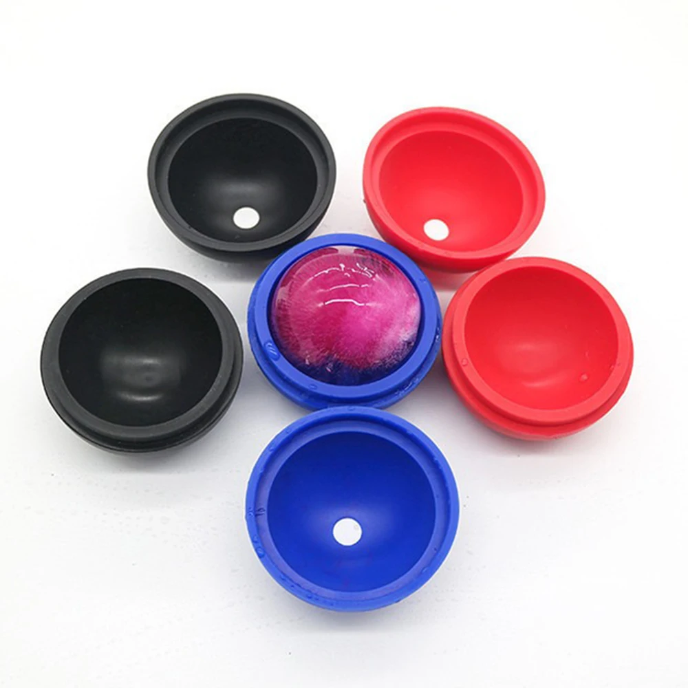 Custom Summer Ice Cream Ball Mould Portable Cold Roller Silicone Round Ice Cube Tray