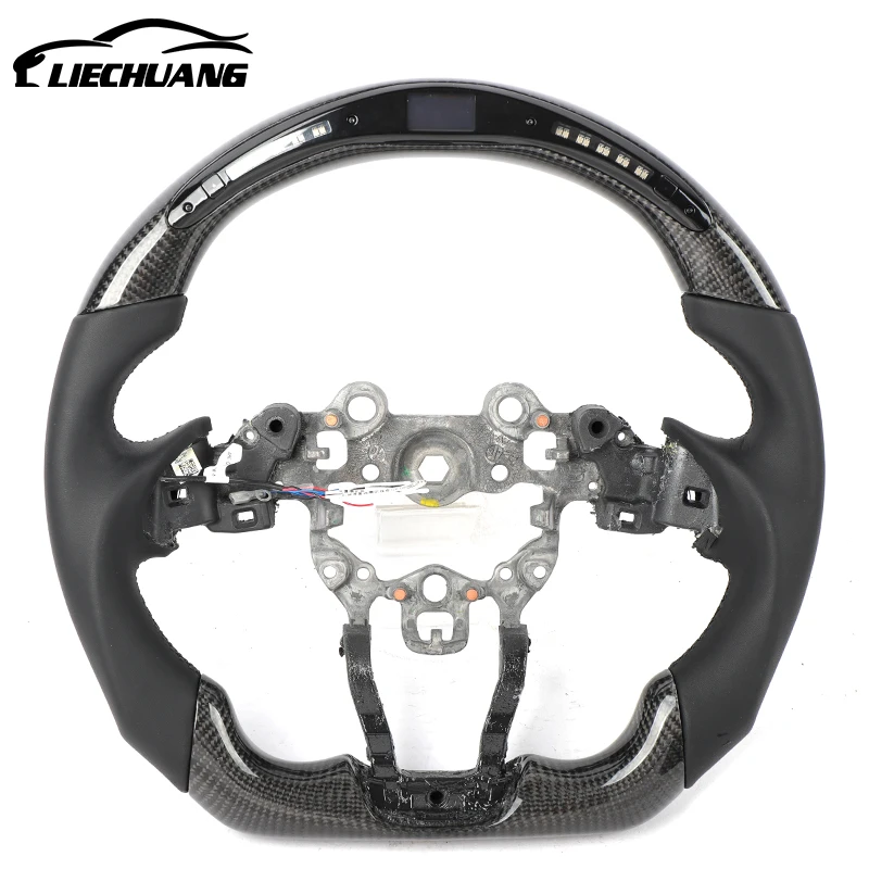 
 For Mazda CX-5 racing wheel convertible  Custom Alcantar led carbon fiber LED steering wheel  