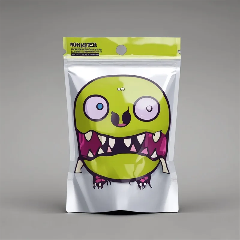 Smell Proof Jerky Snack Powder Plastic Zipper Custom Printed Stand Mylar Food Packaging Bags