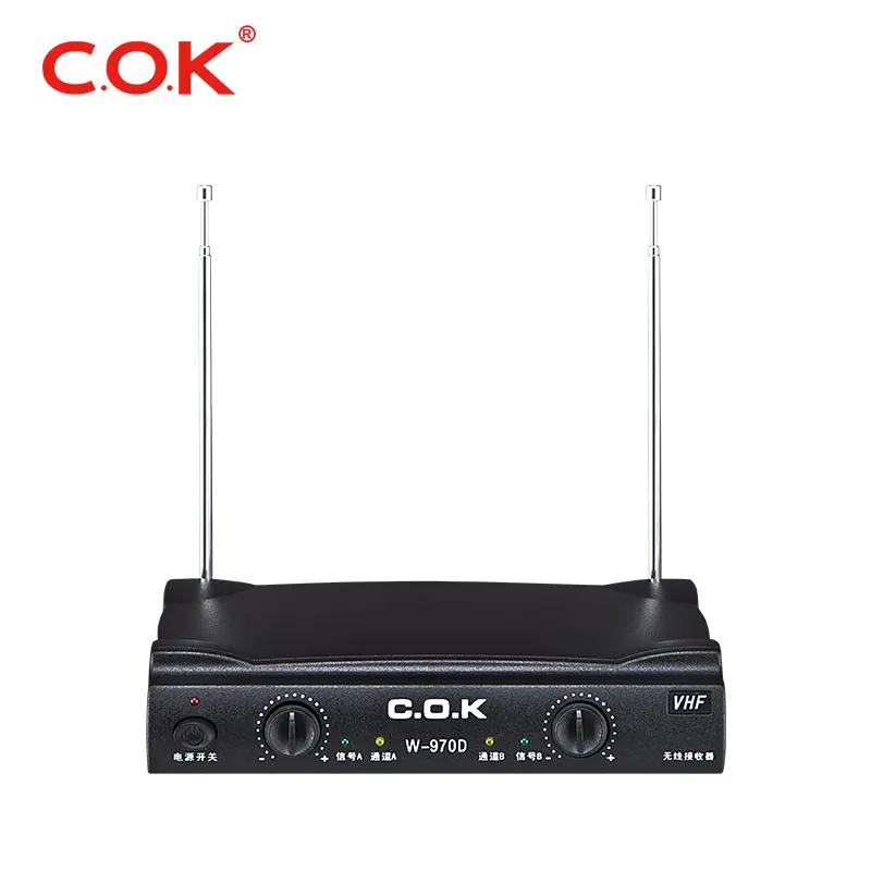  C.O.K VHF Беспроводная микрофонная система двухканальный ручной беспроводной микрофон для